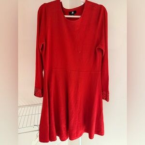 Jason Wu Red Long Sleeve Dress
